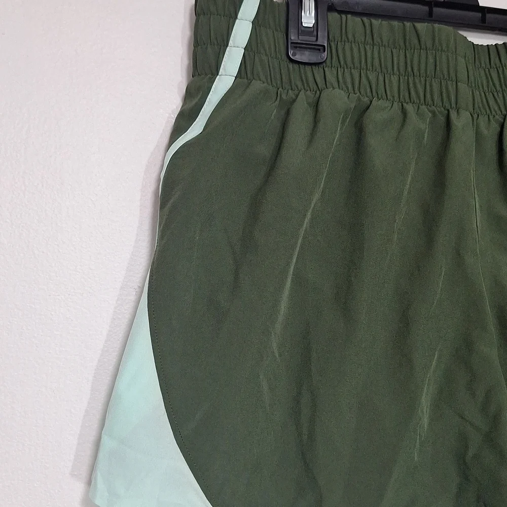 Xersion Olive and Mint Athletic Shorts